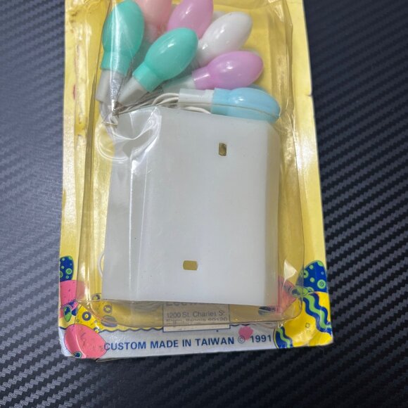 Vintage NOS Leewards Egg Lites Pastel Easter String Lights Battery Operated NEW - Picture 3 of 5